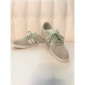 Adidas light green ortholite suede women sneakers
